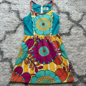Judith March Multicolored Vintage Mini Dress
